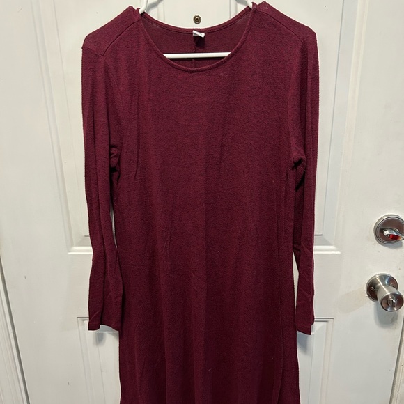 Old Navy Dresses & Skirts - Burgundy Long Sleeve Dress